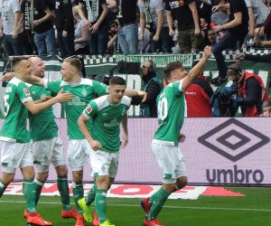 Jubel nach einem 3:1-Sieg für Werder Bremen.