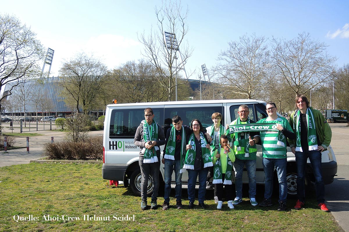 Auf zum gemeinsamen Fußballerlebnis: Neun Fans fahren zum Heimspiel ins Weser-Stadion nach Bremen>
