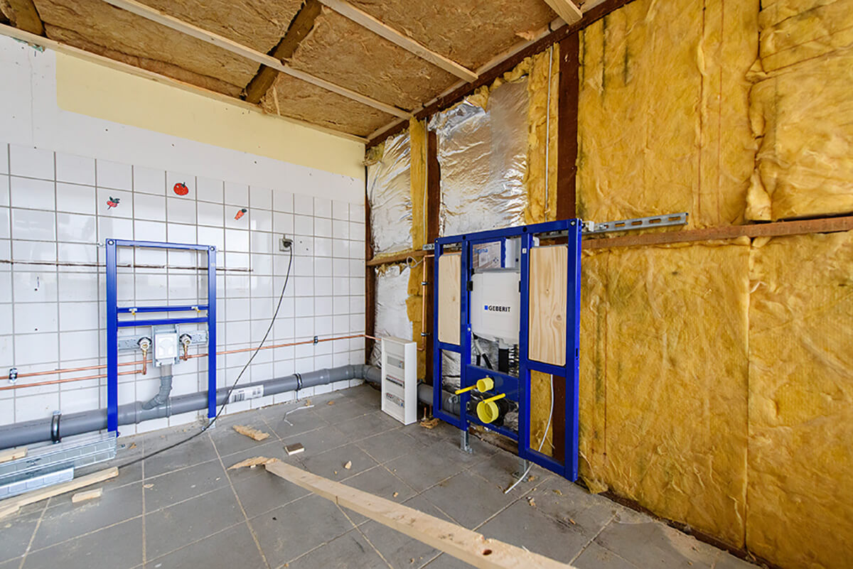 Noch ist der Pflegeraum im Osnabrücker Zoo in Arbeit.>