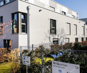 Blick auf das Gebäude des WirQuartiers